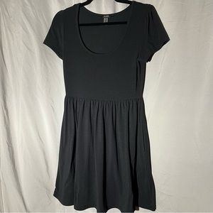 Black mini skater dress little black dress